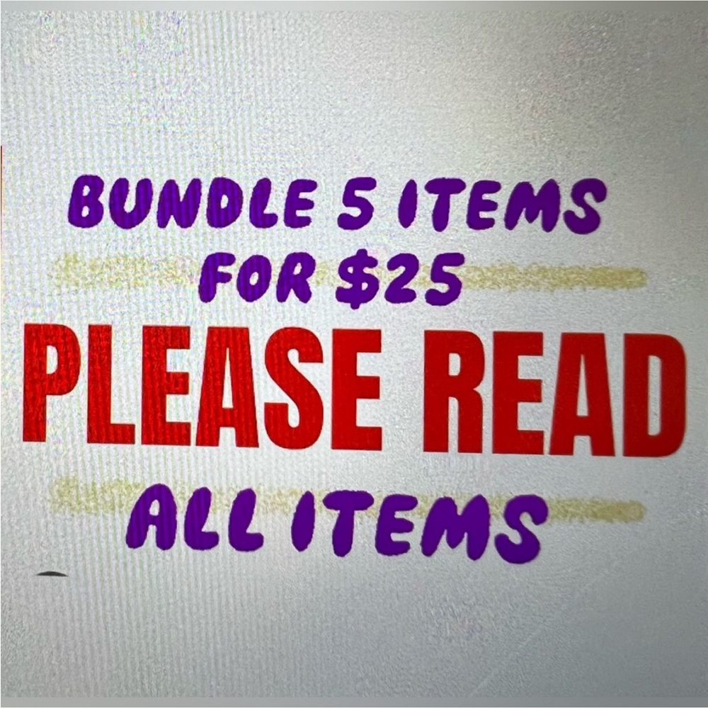 PLEASE READ: Bundles more than 15 items will have additional $6 shipping fee.